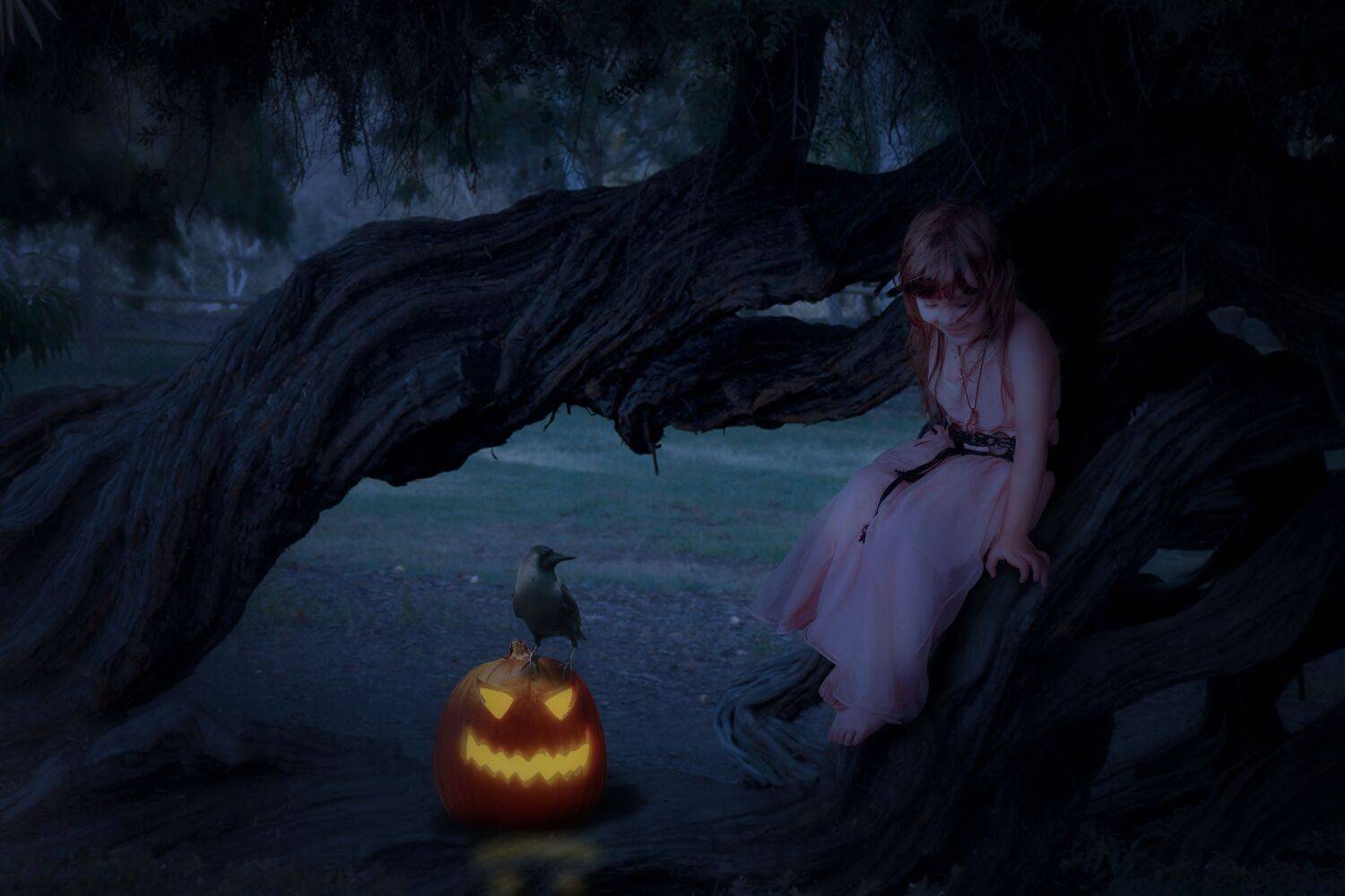 девочка, тыква, Sergii Vidov