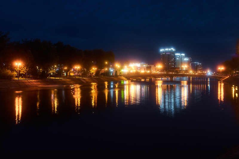astrakhan, russia, night, long exposure,  Night shine фото превью