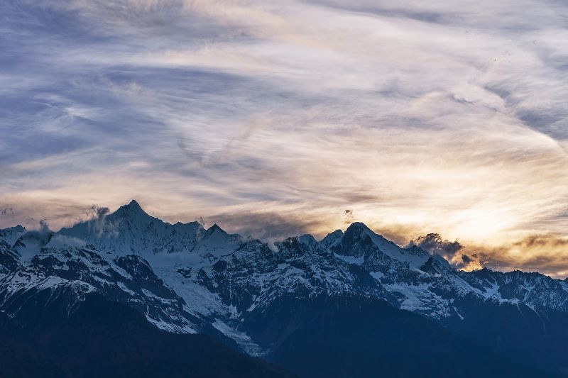 мейли, кавагебо, китай, тибет Массив горы Мейли, Китай фото превью