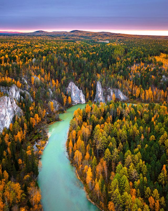 ивдель, урал, река, осень Медные берега фото превью