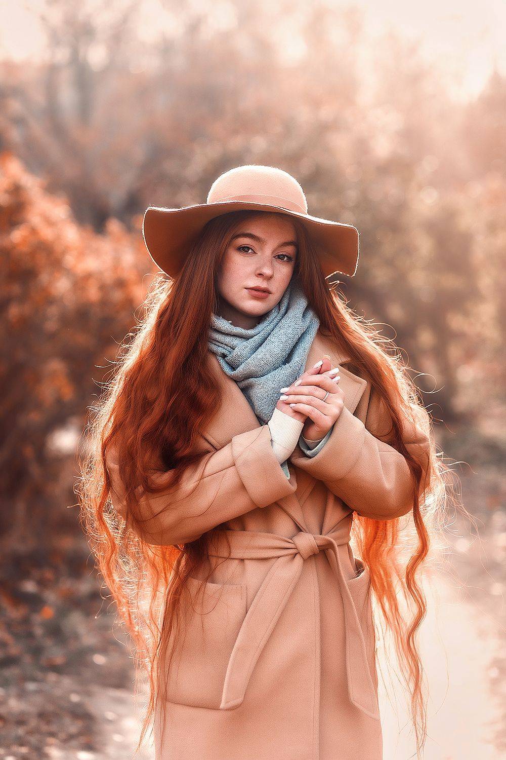 девушка, портрет, рыжие, Пипкина Оксана