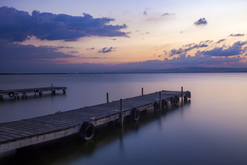Sunset in Albufera фото превью