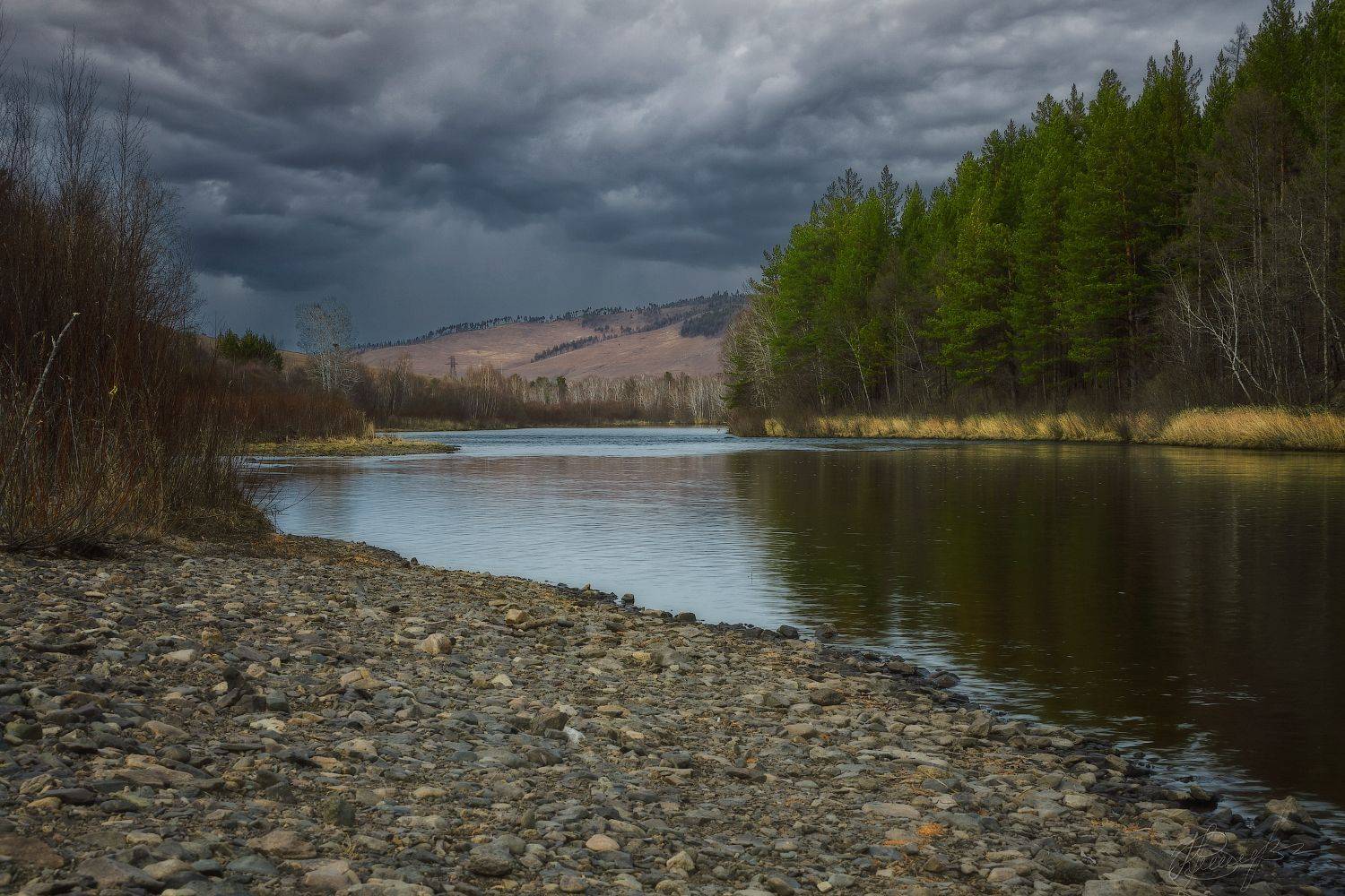 забайкалье осень река,  Владимир
