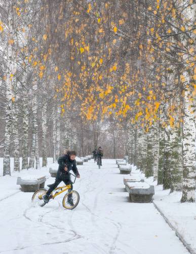 По первому снегу