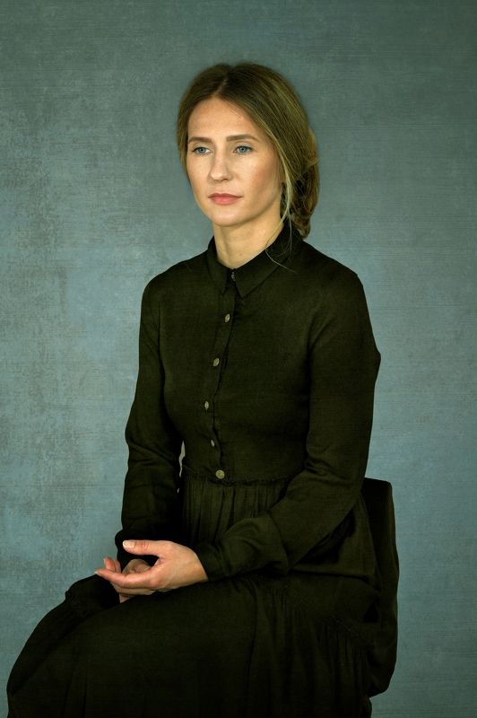 #женскийпортрет #портрет Дама в зеленом фото превью