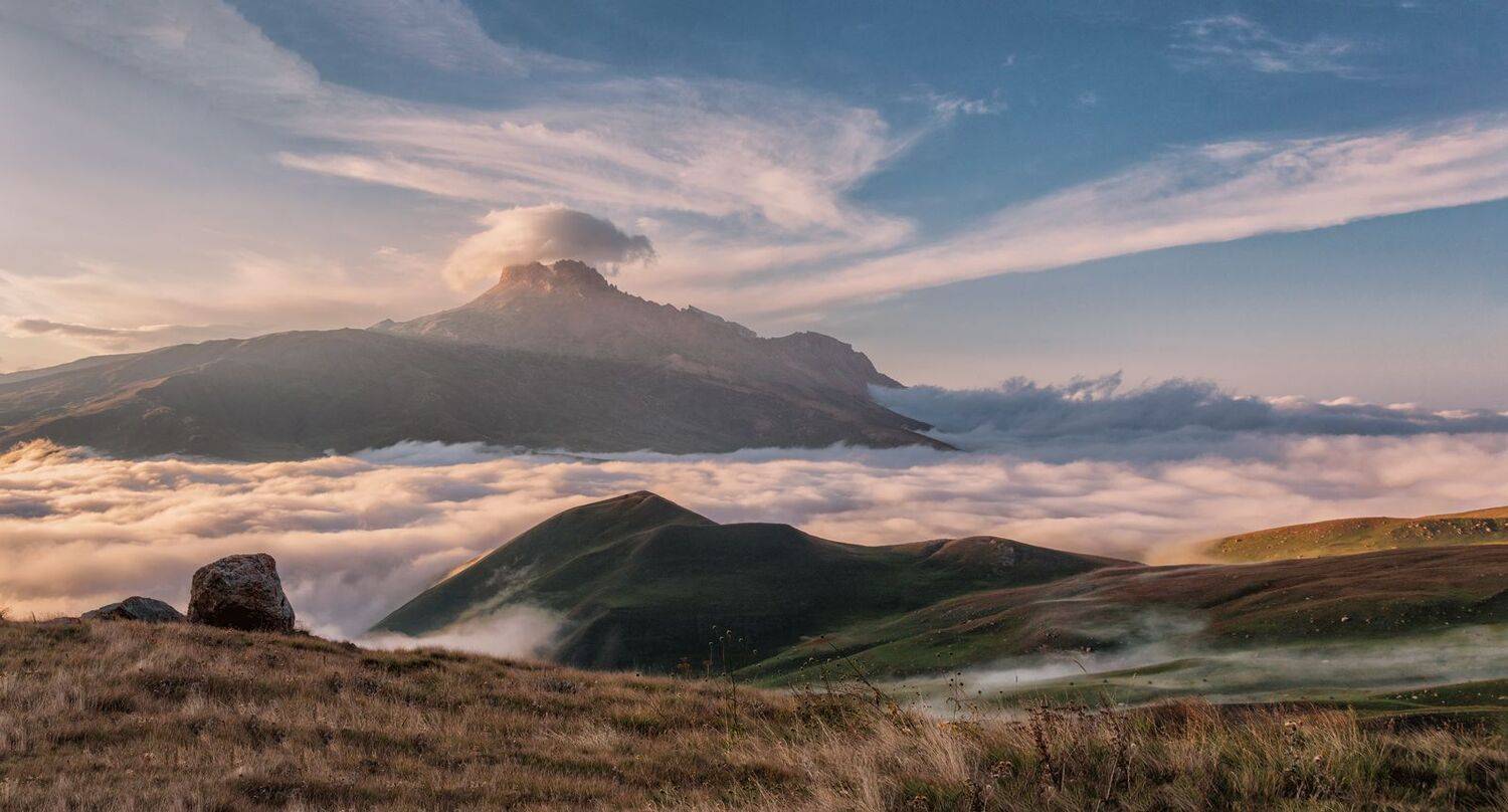 дагестан, южная точка россии, гора шалбуздаг, закат, Кетова Вера