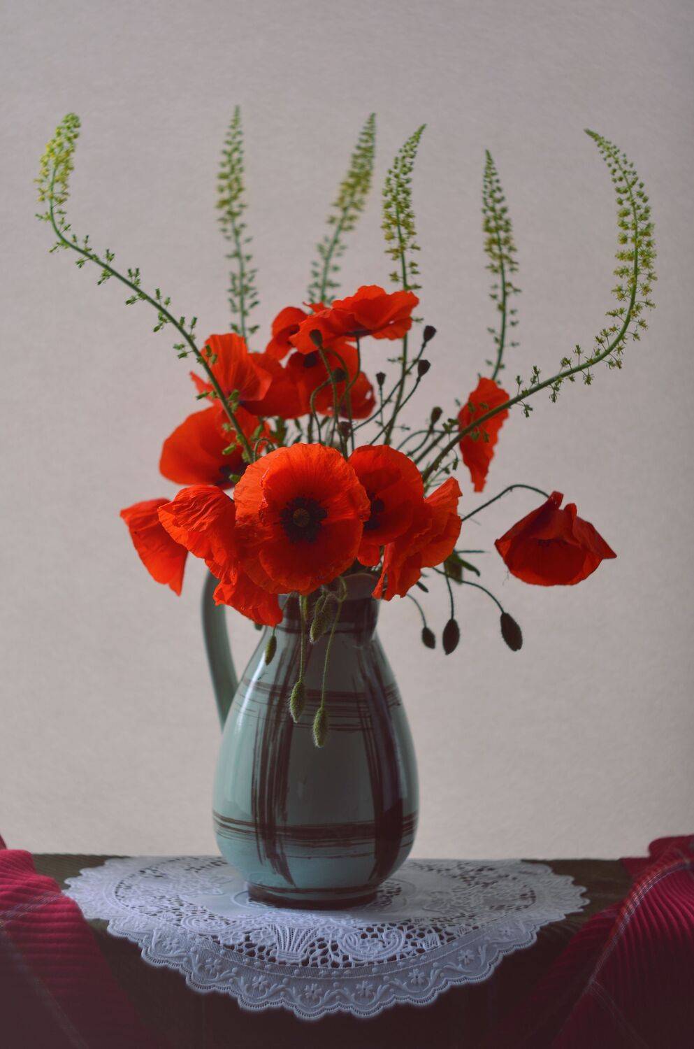 натюрморт, маки, маки в кувшине, цветы, букет цветов, цветочный натюрморт, Shadow Anna