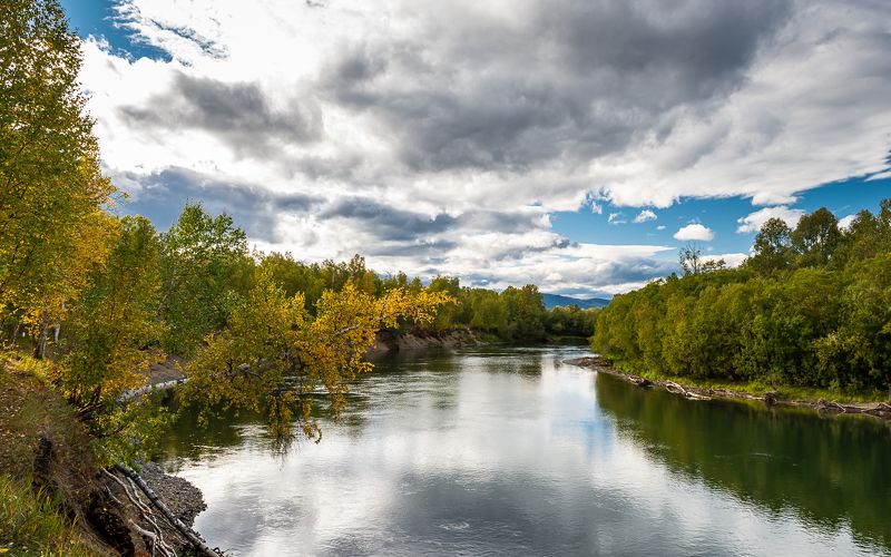 река камчатка, камчатский край ,верхняя камчатка ... фото превью