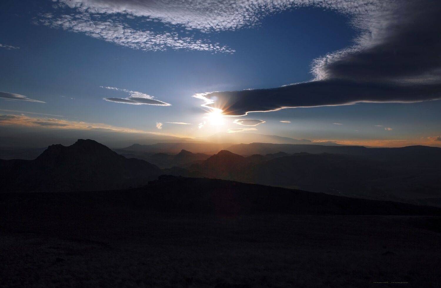 горы,пейзаж,закат,дагестан,, Magov Marat