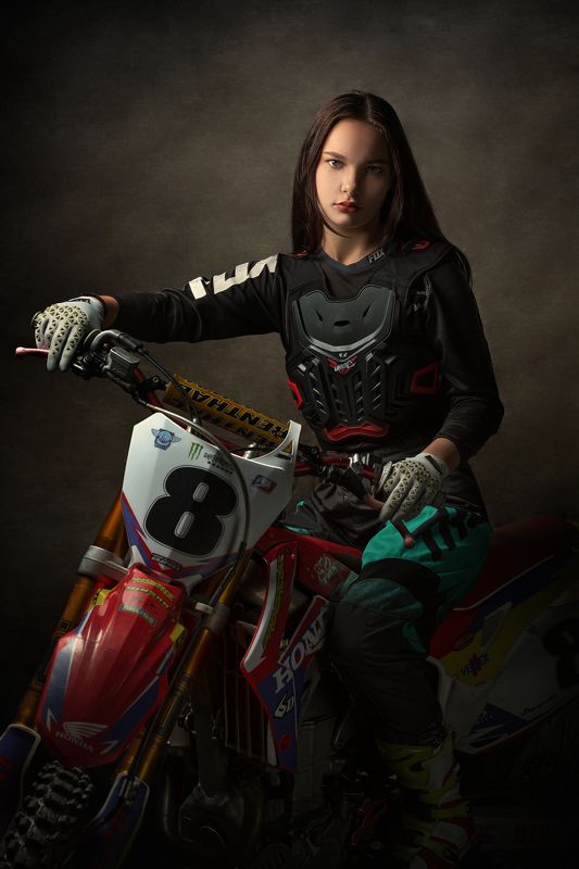 девочка, мотокросс, В пятнадцать... фото превью