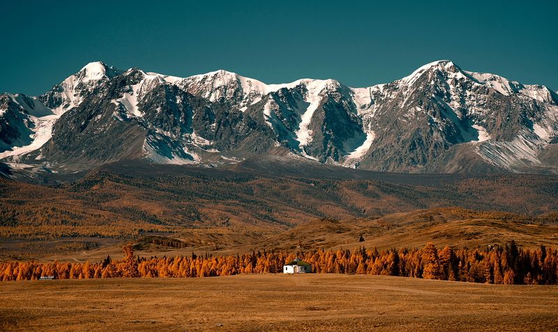 Юрта в Курайской степи фото превью