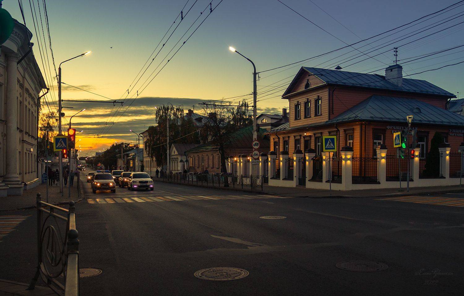 кострома, город, улица, архитектура вечер, Елена Рубинская