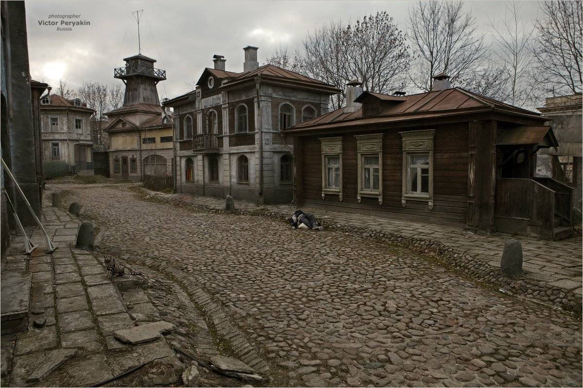 архитектура, быт, бытие, деревянные, дома, москва, мостовая, мосфильм, пьяница, старый город, каланча пожарная, Виктор Перякин