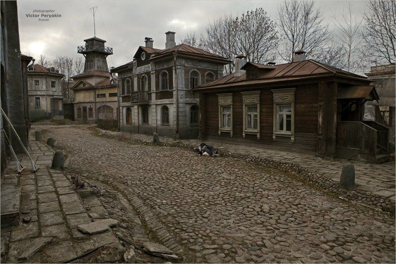 архитектура, быт, бытие, деревянные, дома, москва, мостовая, мосфильм, пьяница, старый город, каланча пожарная Безнадега... фото превью
