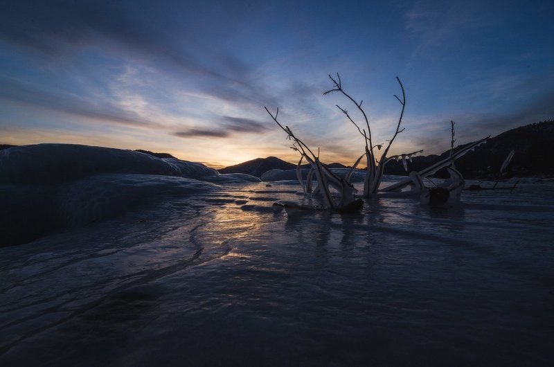 Разные моменты одного заката. фото превью
