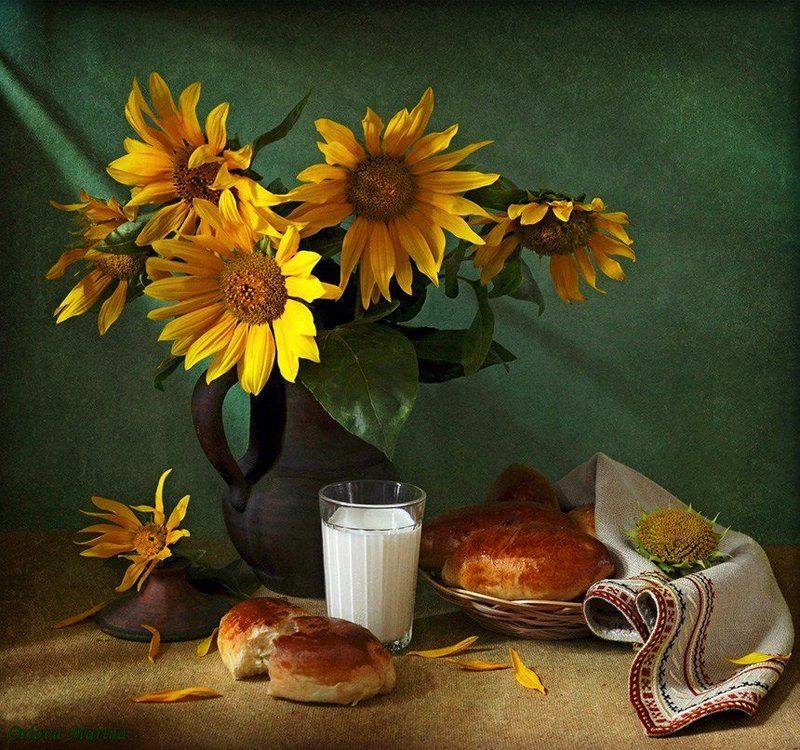 С подсолнухами и пирогами фото превью