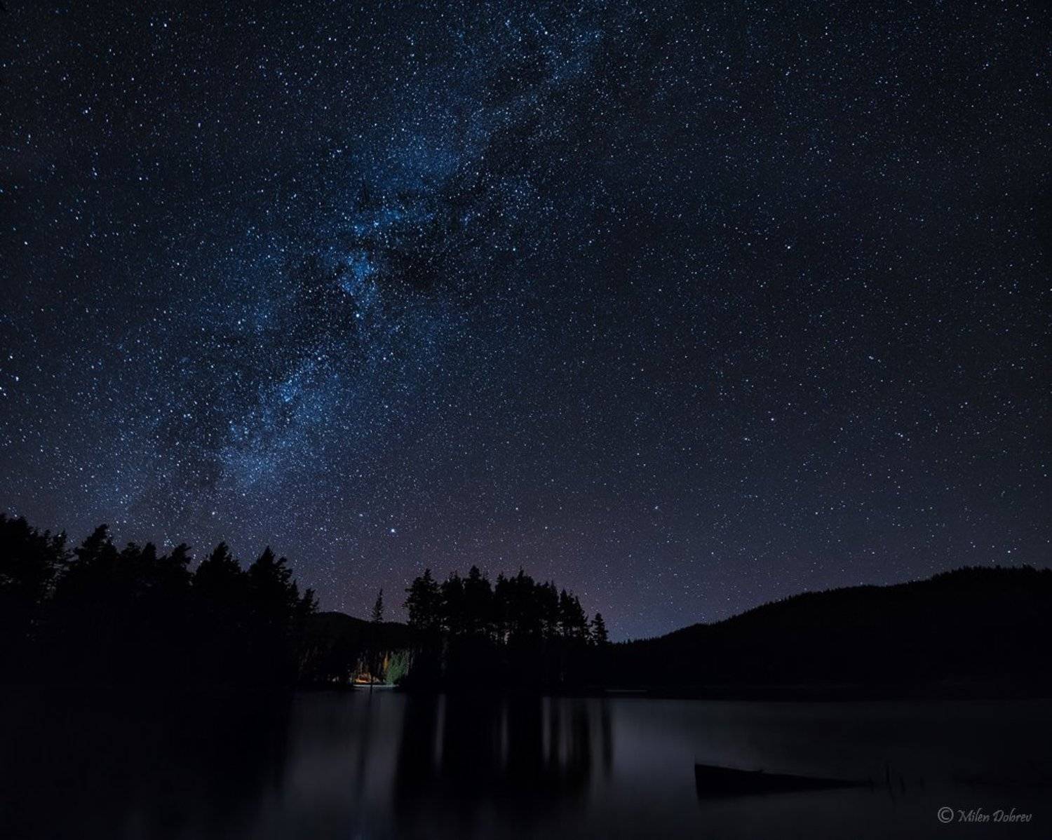 Bulgaria, Milky way, Night, Rodopi mountain, Милен Добрев