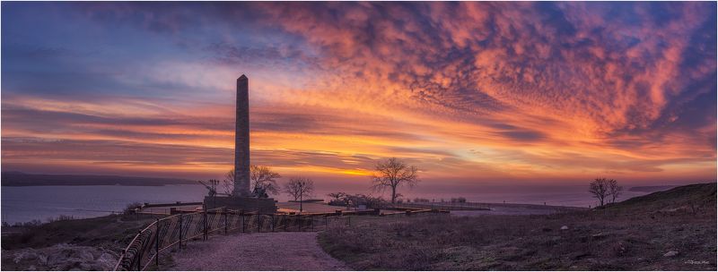Керчь, Крым, Море, Облака, Панорама, Пейзаж, Рассвет, Черное море  фото превью