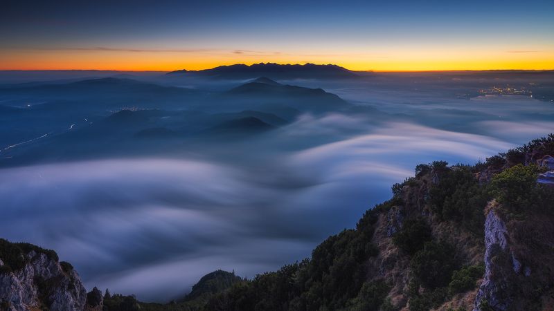 Sunrise on Velký Choč фото превью