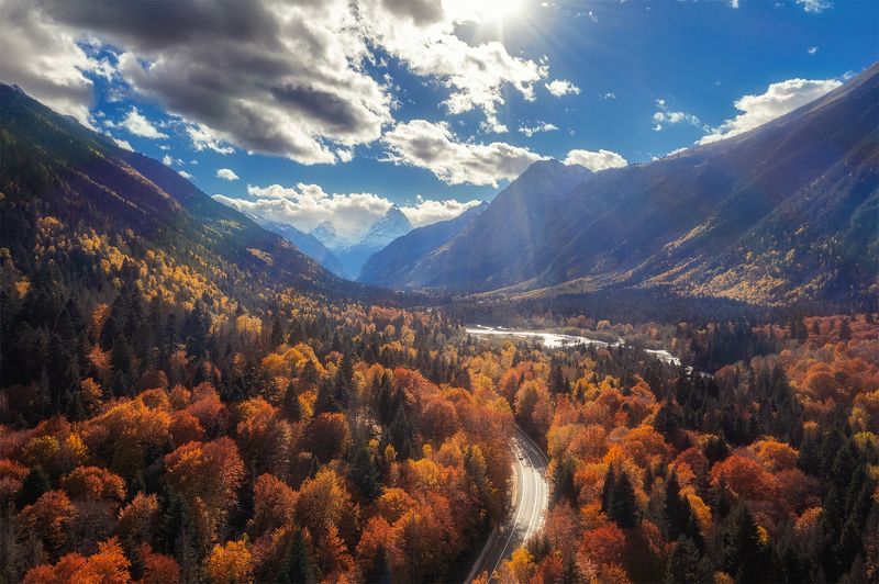 Дорога на Домбай. фото превью