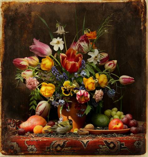 Натюрморт с чижом