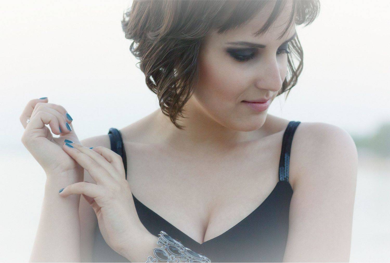 портрет, девушка, женский портрет, закат, крупный план, Пшеничный Андрей