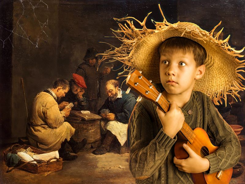 мальчик Маленький музыкант фото превью