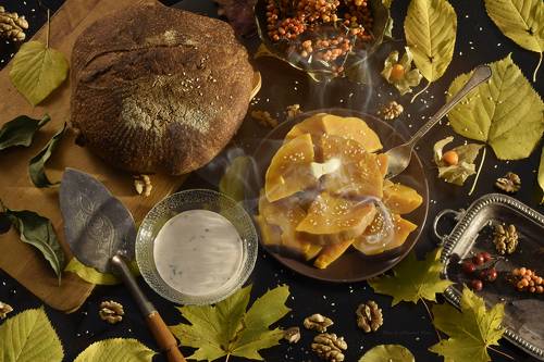 Тыква с маслом и тузлуком