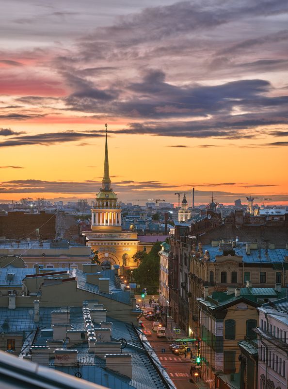 Вечерний Петербург. Адмиралтейство фото превью