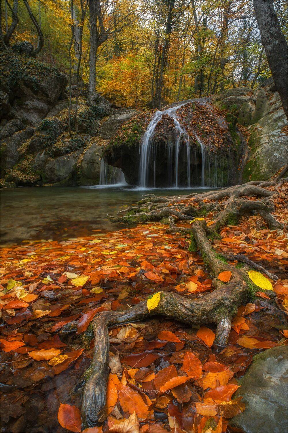 осень, крым, водопад, алушта, генеральское, пейзаж, хапхал, хапхальское ущелье, crimea, landscape, Дмитренко Екатерина