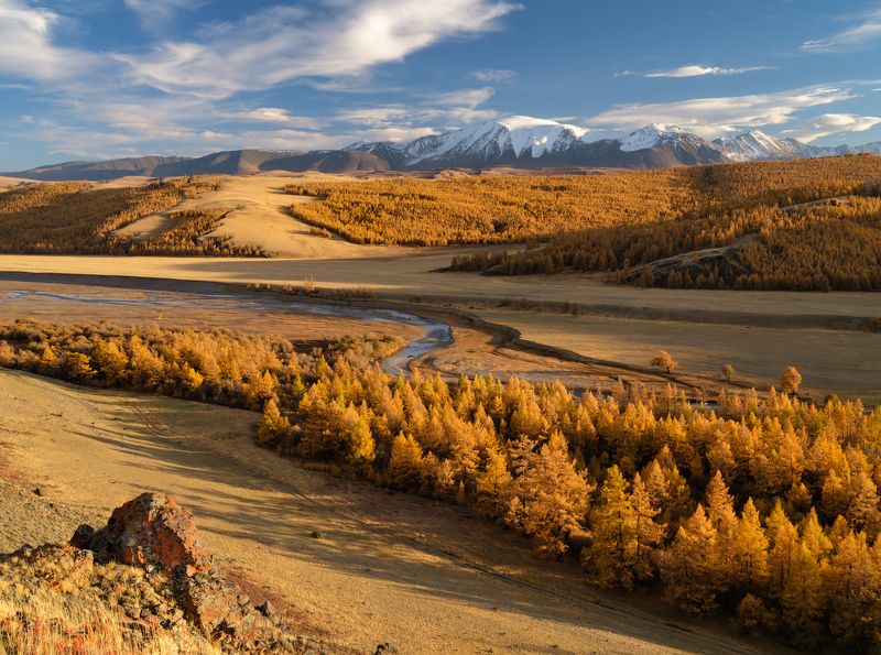 тыва, тува, осень, горы, монгун-тайга Между летом и зимой... фото превью