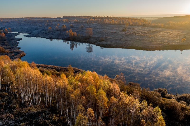 тула, волоть, река, рассвет Река Волоть. Тульская область. фото превью