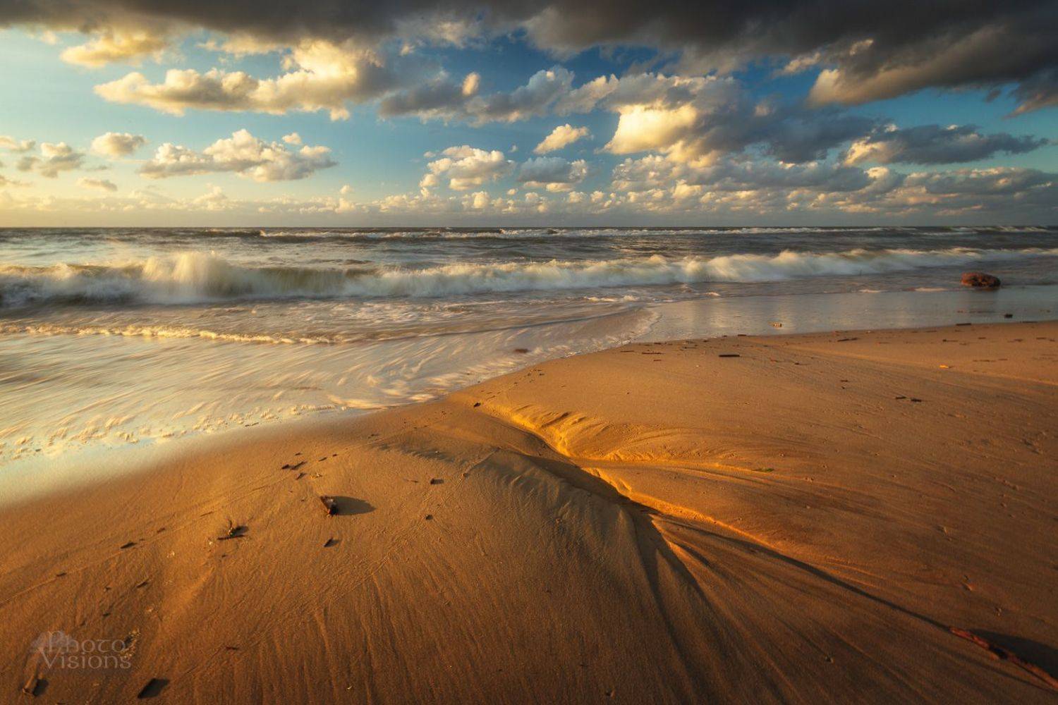 sea,baltic,shoreline,beach,sand,sunset,coast,coastline,seascape,, Photo Visions