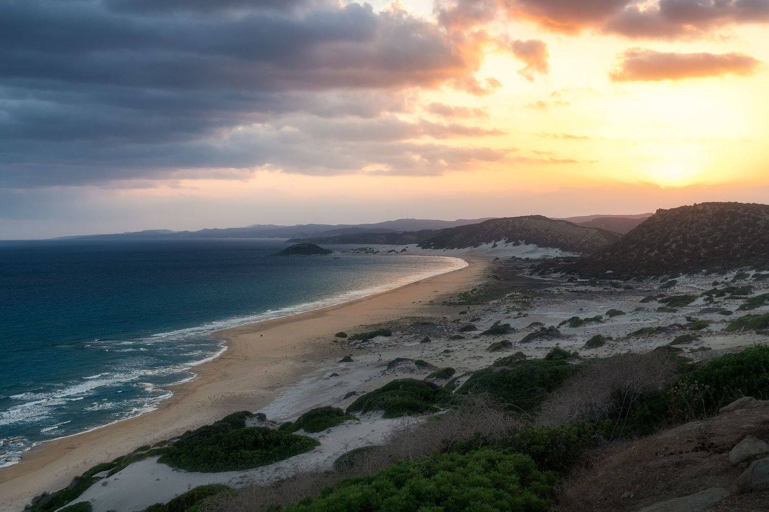 закат, рассвет, вечер, облака, море, пляж, кипр, северный кипр, средиземное море, cyprus, northern cyprus, sunset, sunrise, beach, clouds, sea, mediterranean, Эрнест Вахеди