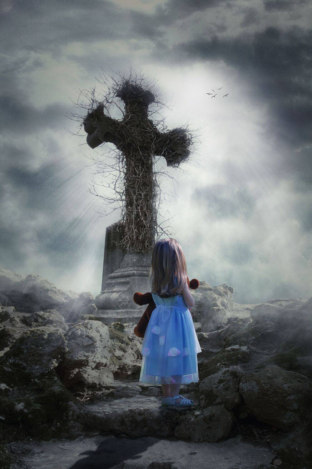 девочка, крест, Sergii Vidov