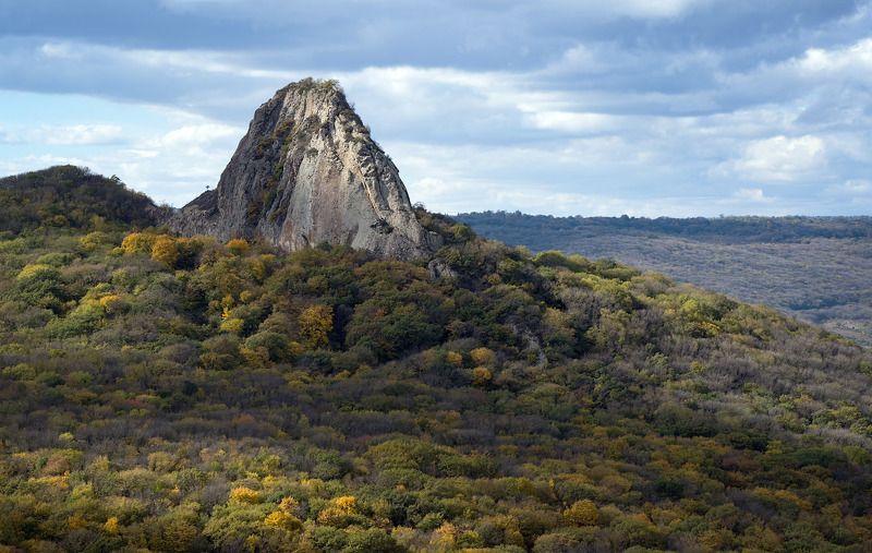 природа, осень, горы,тучи г. Медовая фото превью