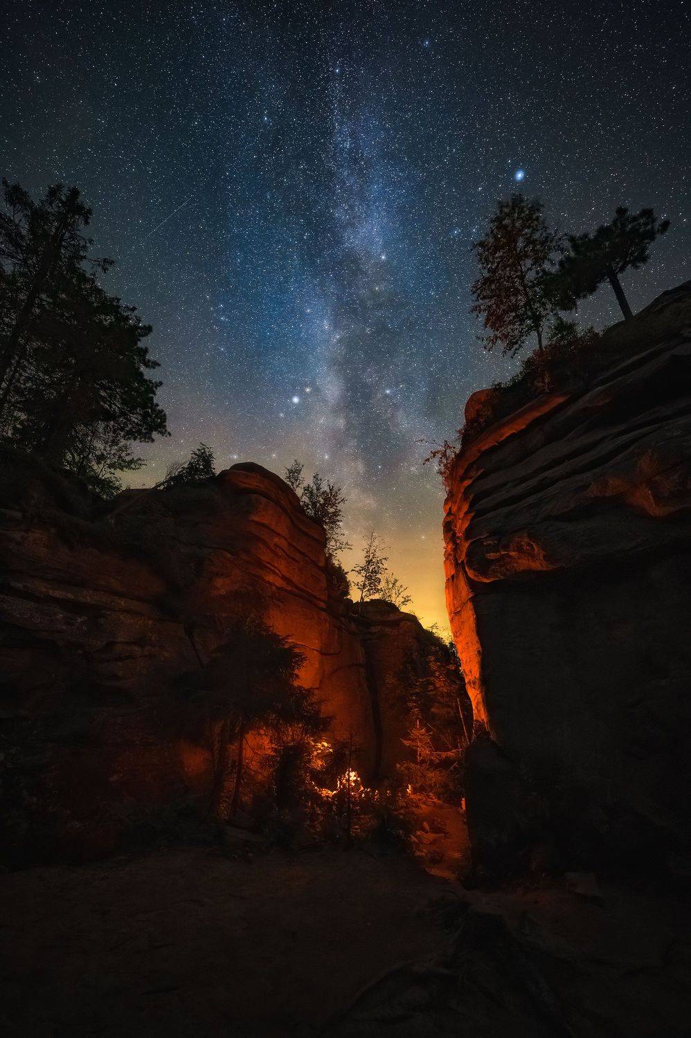 пермский край, ночь, каменный город, россия, урал, пейзаж, звезды, млечный путь, астрофото, ночь, чертово городище, усьва, Кирилл Кузнецов