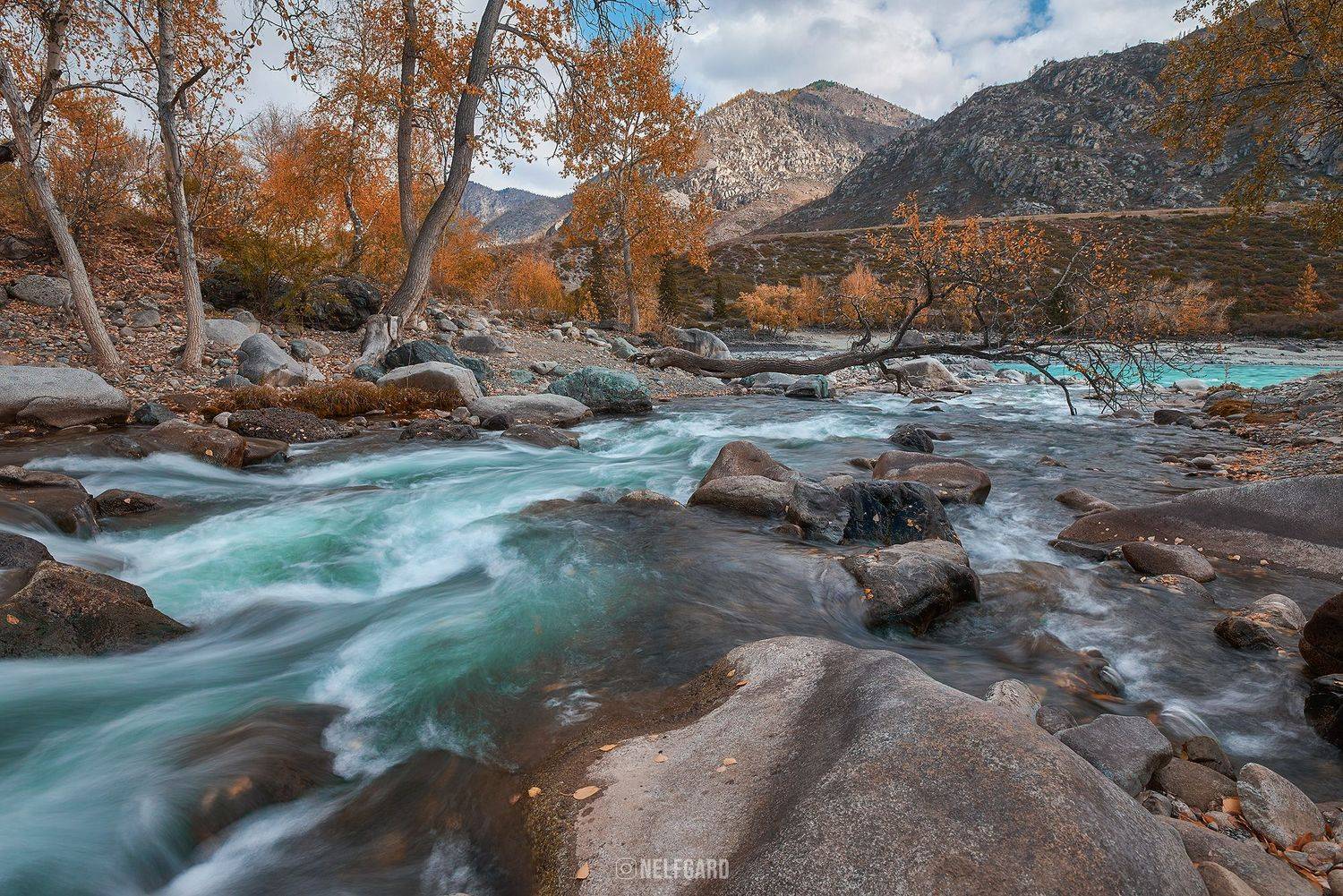 Алтай, осень, река, горы, Чехонин Александр
