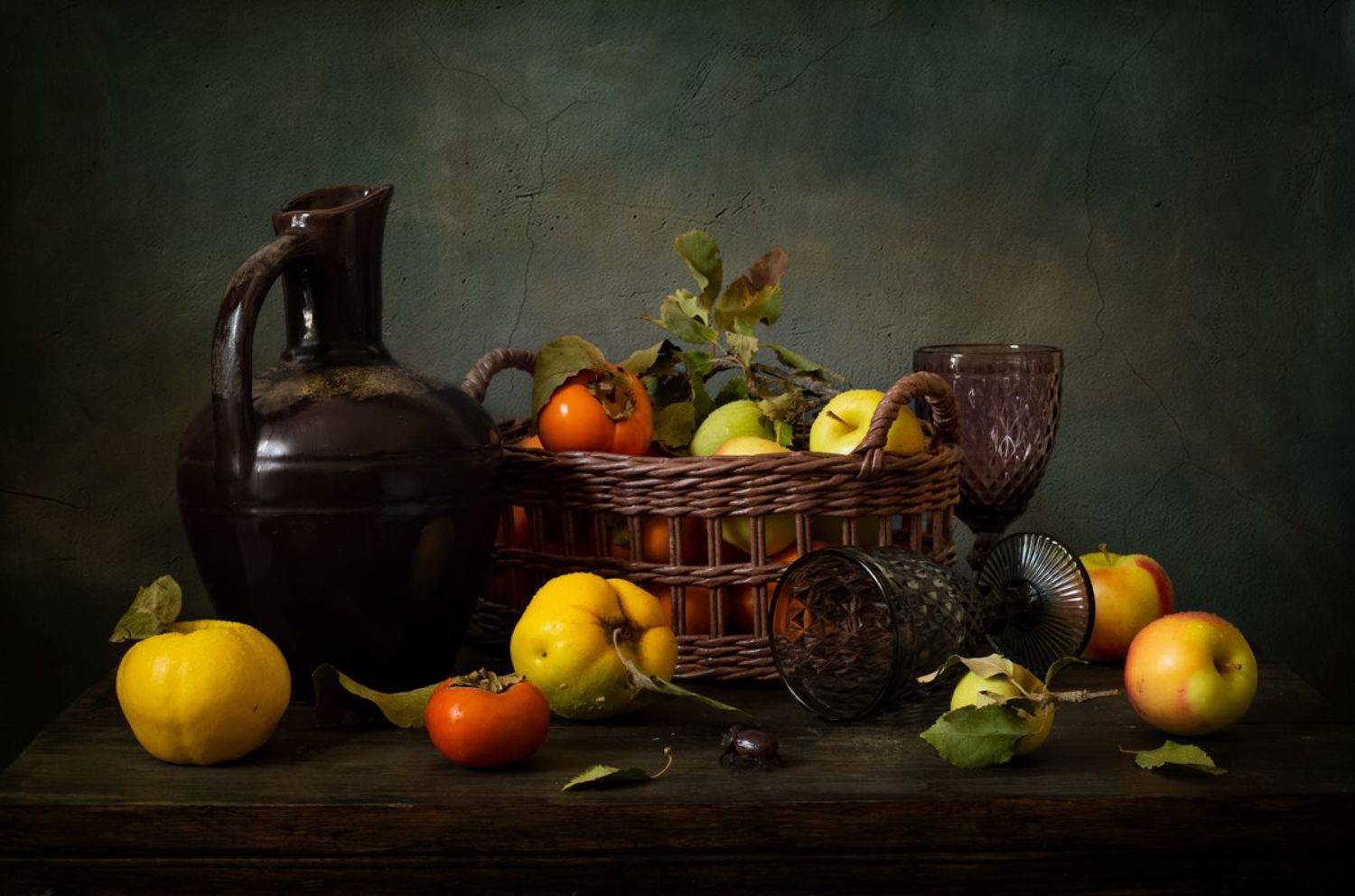натюрморт, фрукты, Оля