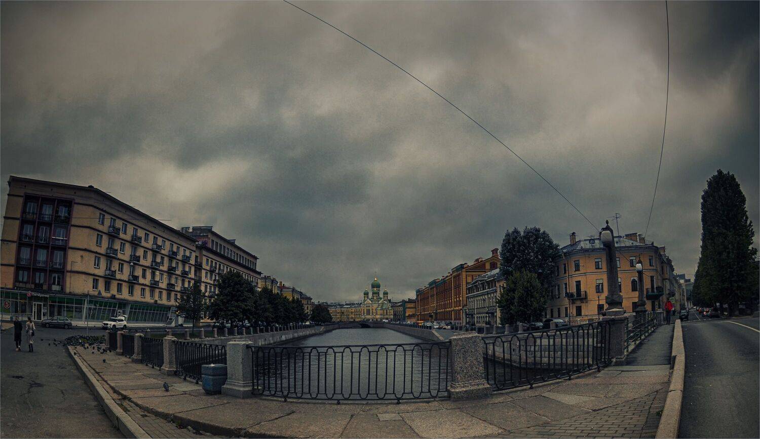 мост река дома люди, Вера Петри