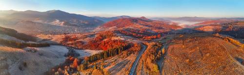 Ноябрьское утро над Воловецким перевалом