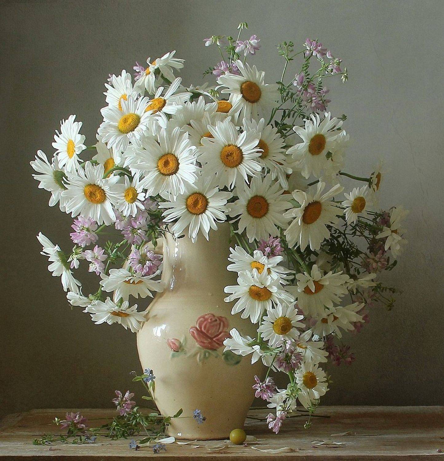 натюрморт, цветы, полевые цветы, лето, марина филатова, ромашки, Марина Филатова