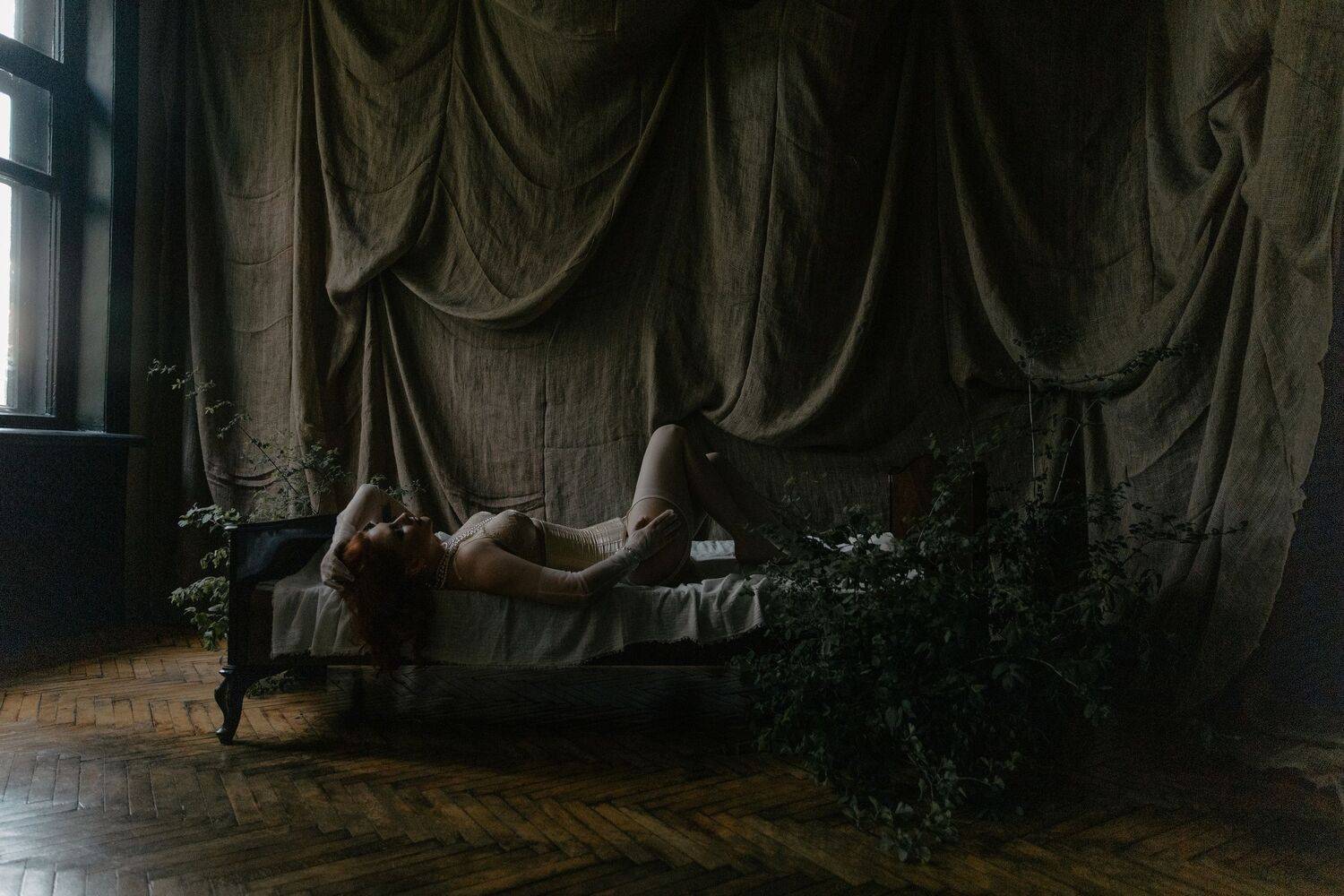 женский портрет, студийный портрет, Элина Ларченкова