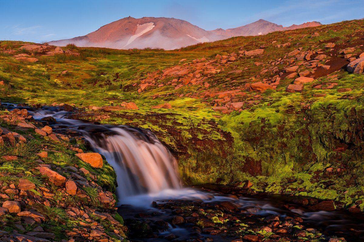 Водопад, Вулкан, Камчатка, Мутновский, Кирилл Уютнов