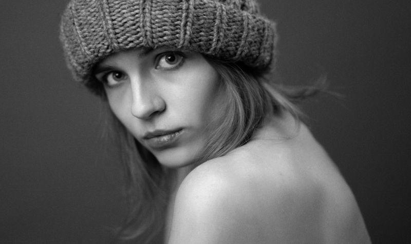 девушка , портрет , ч/б , sony , girl  Ксенья фото превью