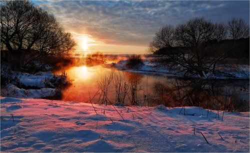 Палитра зимнего рассвета