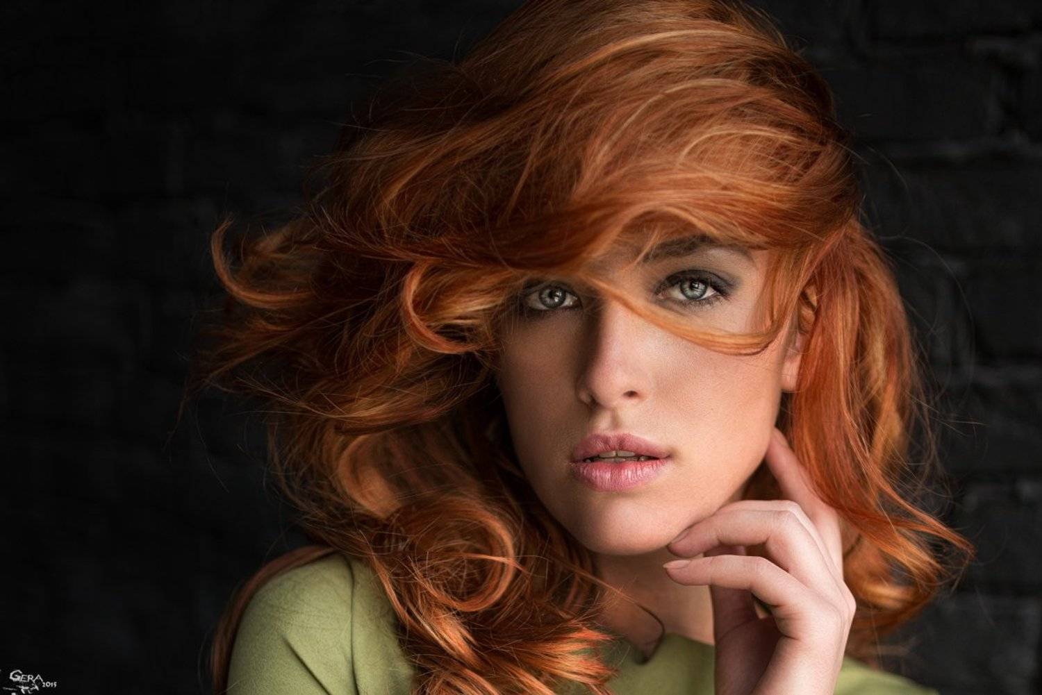 Portrait, Redhead, Портрет, Рыжая, Георгий Чернядьев