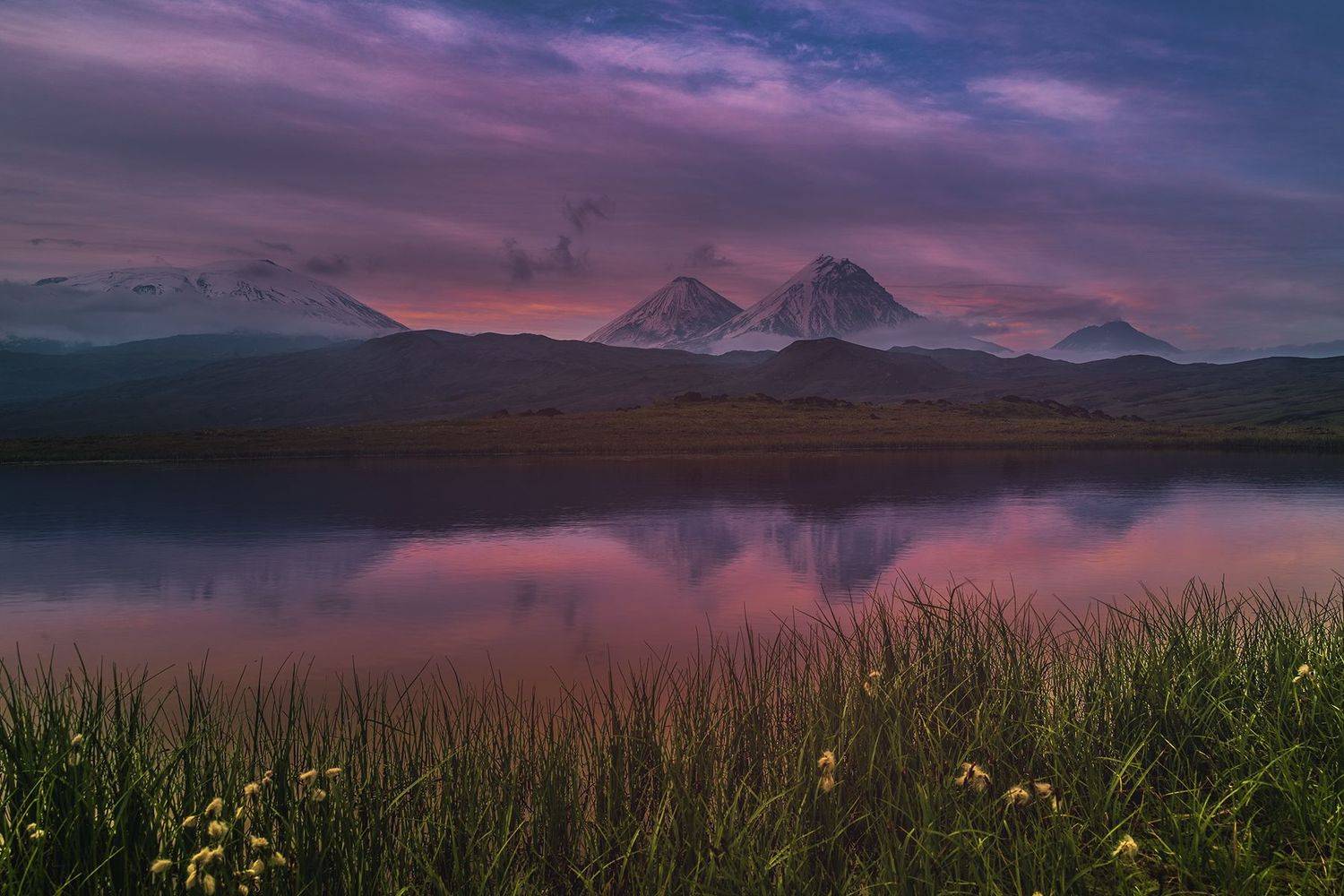 Камчатка,Россия, пейзаж,вулкан, закат, Лариса Николаевна Дука