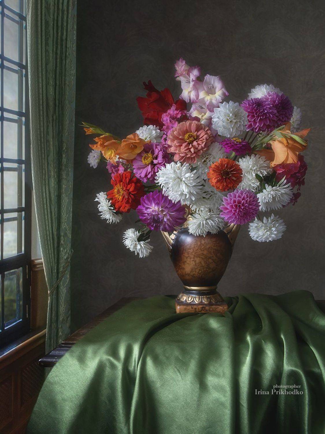натюрморт, цветы, букеты, осень, Приходько Ирина