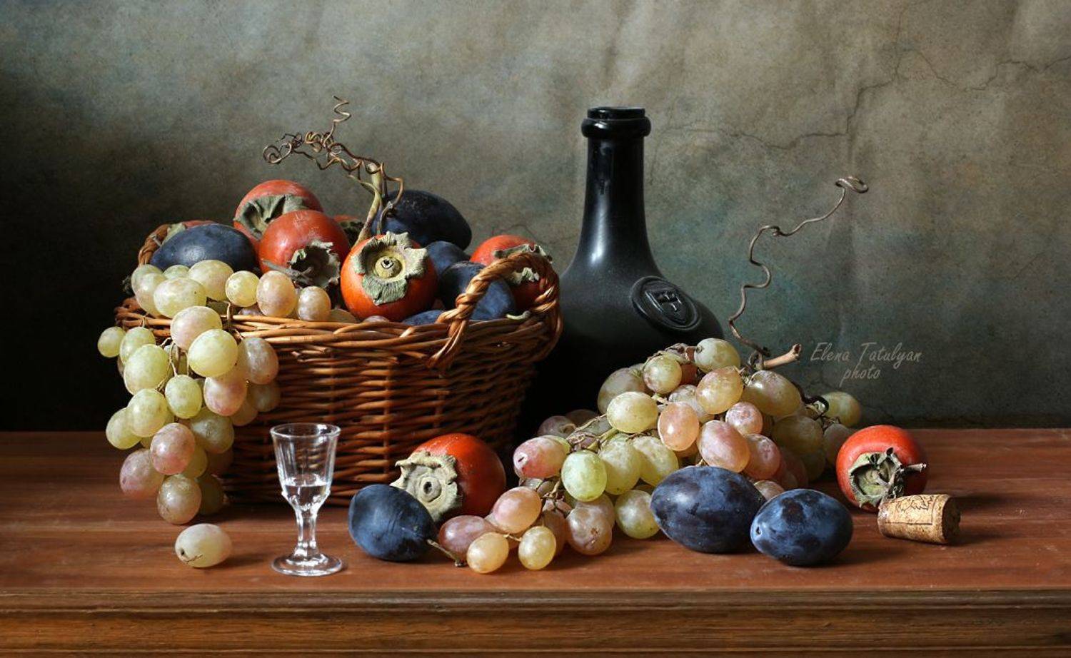 виноград, хурма, сливы, Елена Татульян